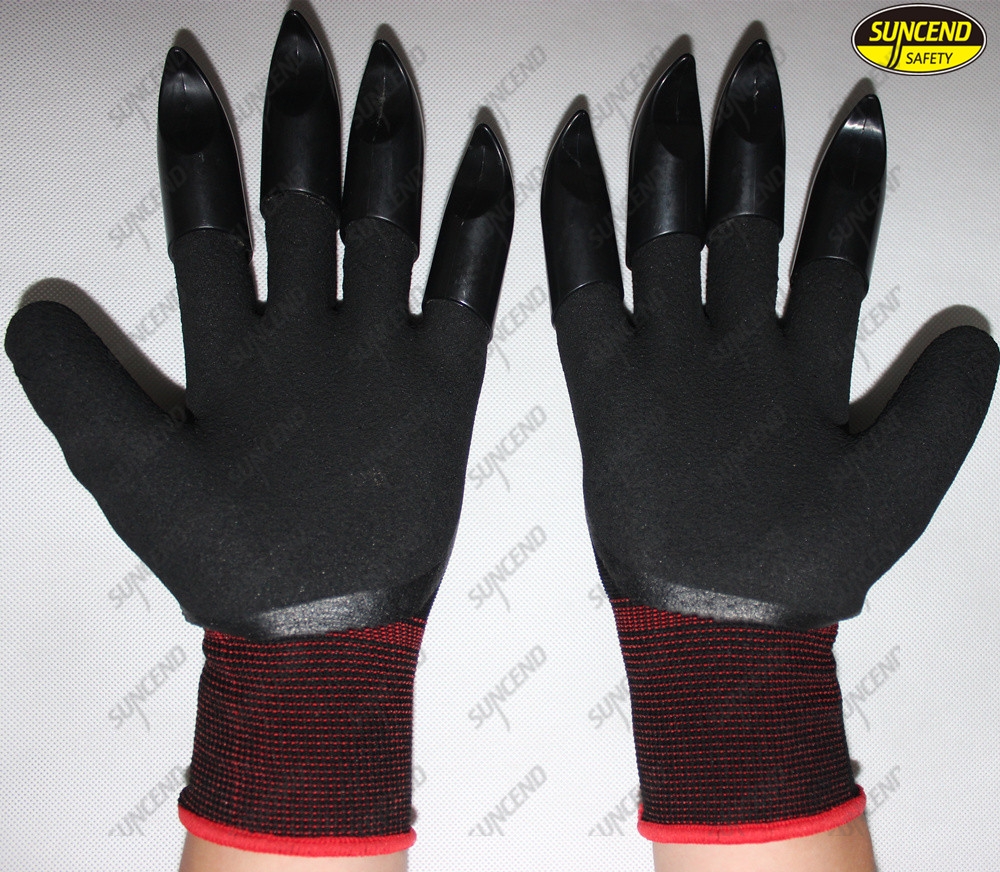 Hot Sell Multifunction Claw Garden Glove With Digging