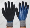 Double Layer Double Nitrile Dipped Winter Protection Cut Resistant Gloves