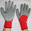 Open back breathable latex crinkle coated gloves