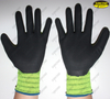 Textured latex coated industrial hand work gloves