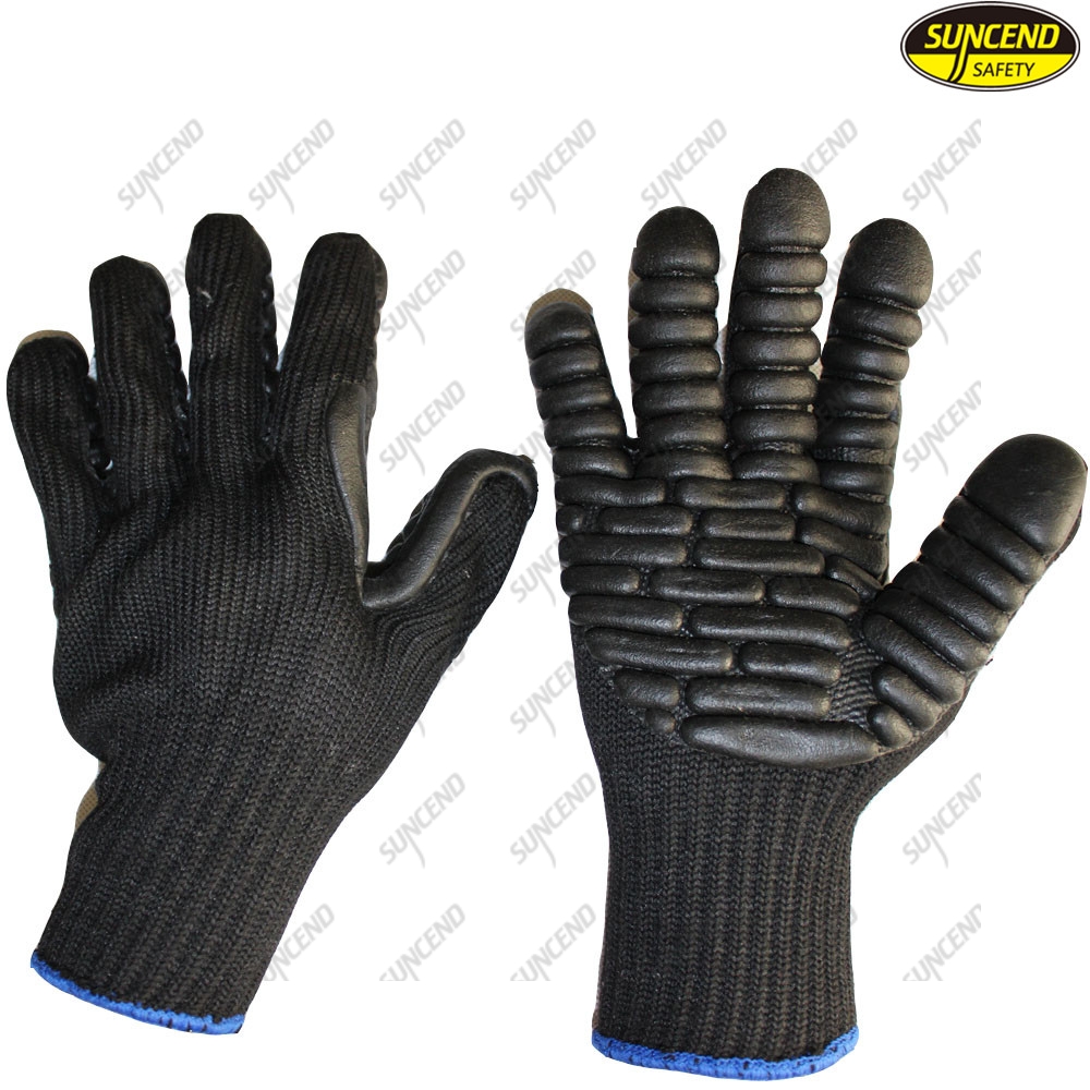 Anti vibration mechanic forestry work safety protective gloves