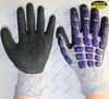 HPPE liner crinkle rubberanti vibration forestry gloves