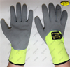 Nitrile coated sandy finish safety mechanic work gloves