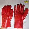 PVC fully coated gloves with rough terry palm and interlock liner on back 