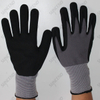 Nylon Liner Seamless Knitting Nitrile Coated Sandy Finish Safety Gloves 