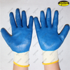 Natural latex palm coated smooth finish industrial work gloves