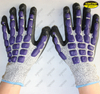 HPPE liner crinkle rubberanti vibration forestry gloves
