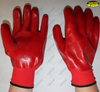 Warm pvc coated gloves construction work safety gloves