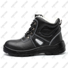 Middle cut genuine leather dual PU sole OEM brand safety shoes