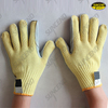 7Gauge aramid fiber liner with cow split leather palm cut resistant gloves 