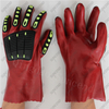 27cm Anti impact TPR gauntlet sandy PVC sandy coated gloves