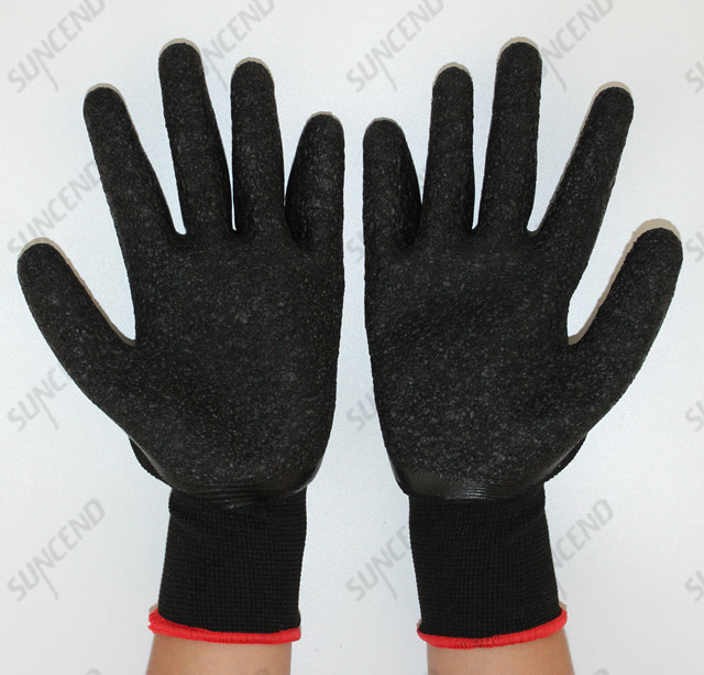 Customized Work Gloves Qingdao Factory Best Price Latex Palm Coated Glove