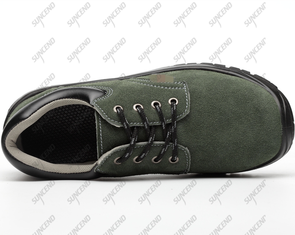 Wholesale Swede Leather Steel Toe Anticollision Industrial Work Shoes