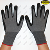 15g nylon spandex palm nitrile coated PVC dotted industrial hand gloves