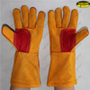 Long welding heat resistant cow leather gloves