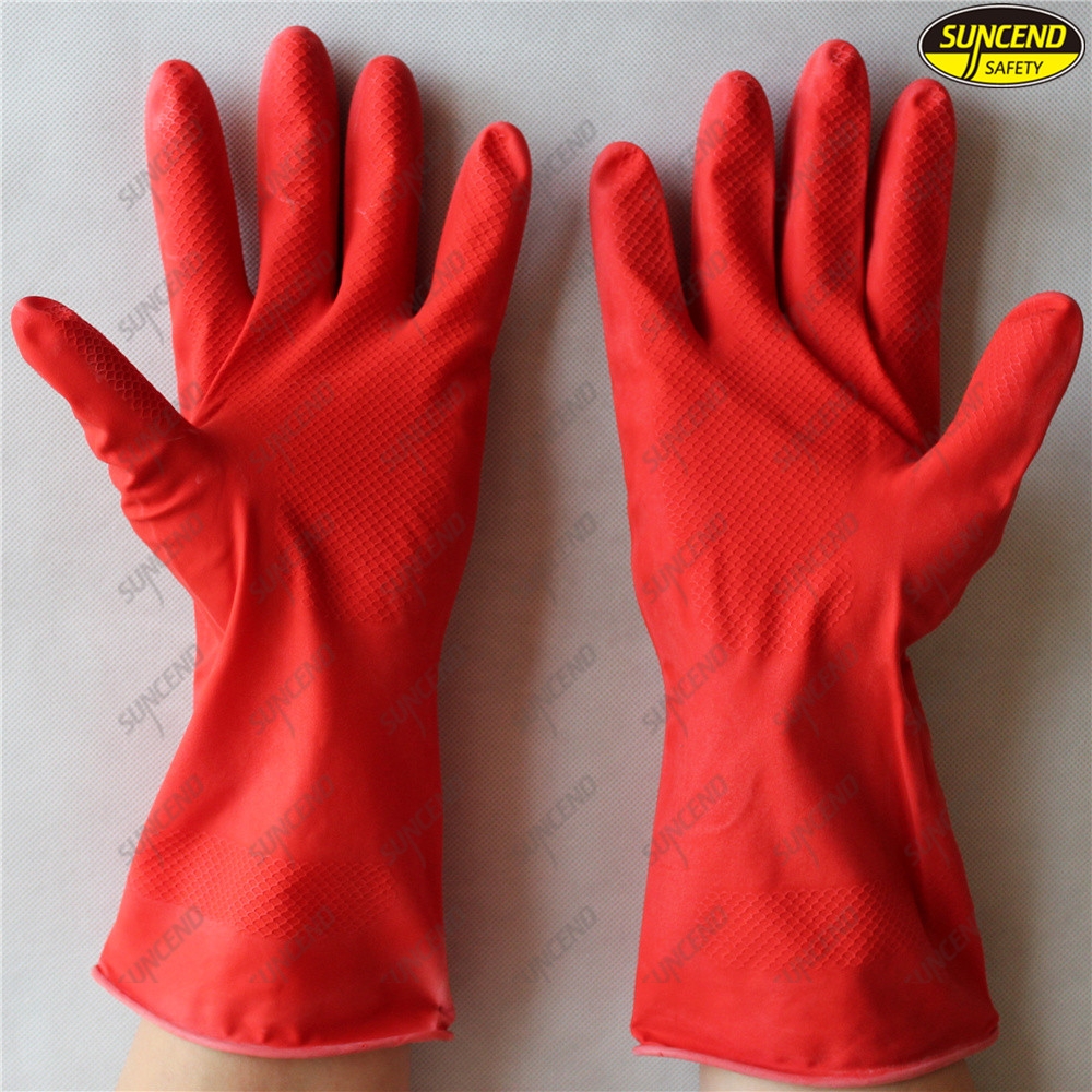 Colourful Fashion Household Latex Gloves for Kitchen 