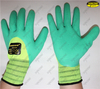 Industry worker latex coated foam finish safety gloves