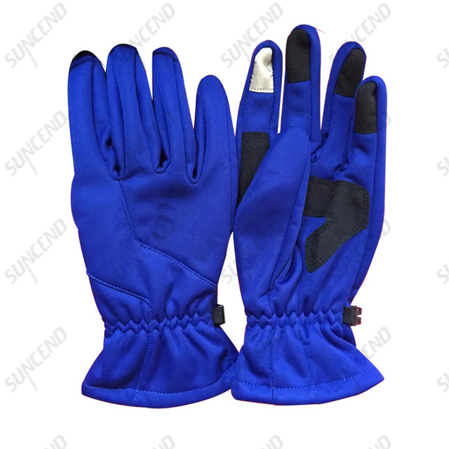 Women leather ski hand safety gloves waterproof windproof