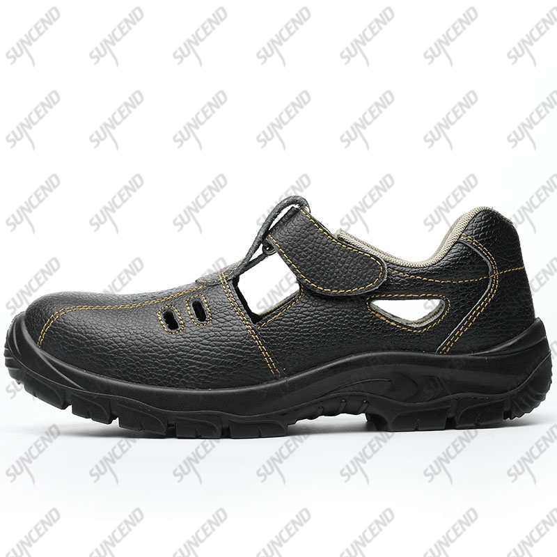 First Layer Genuine Leather Summer Sandal safety shoes PU/PU outsole