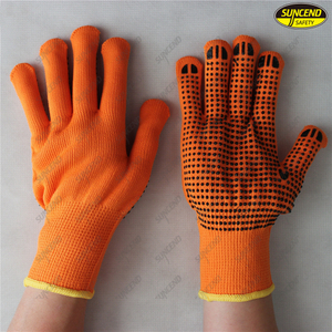  Cotton White Hand Gloves PVC Dots White Cotton Gloves