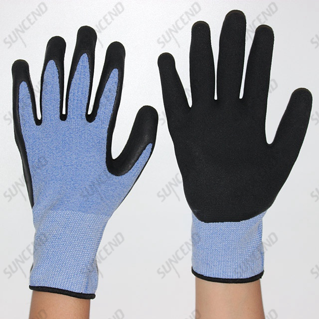 Sandy Nitrile Coated Work Glove with Nylon Liner