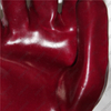 New special coating style jersey cotton liner smooth red PVC gloves