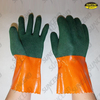 Double dipped foam finish PVC gauntlet work gloves