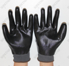 Black Nitrile Fully Coated Knit Cuff Safety Gloves