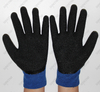 100% Polyester Winter Gloves with Latex Crinkle Finish on Palm 