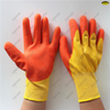 13g yellow yarn polyester chemical resistant finger reinforced sandy nitrile co