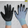 Micro foam black nitrile coated gloves for light industry