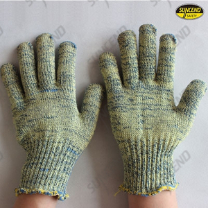 Aramid and steel wire Cut resistant work gloves 