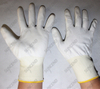 Anti static PU coated polyester safety gloves