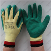 EN388 mechanical custom green latex coated work gloves