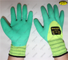 Industry worker latex coated foam finish safety gloves