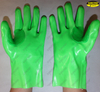 il gas PVC dipped thumb web reinforced chemical resistant long gloves