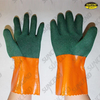 Double dipped foam finish PVC gauntlet work gloves