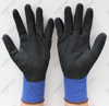 13/15/18 Gauge Blue Nylon Knit NBR Coating Work Glove with Sandy Finish