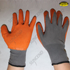 Nylon liner crinkle latex palm coated work gloves