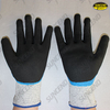 HPPE liner double dipped nitrile coating cut resistant gloves 