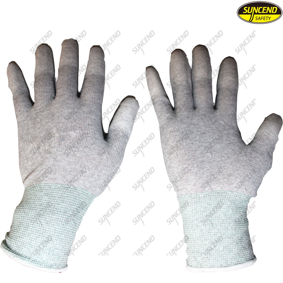 CE approved PU coated carbon fiber mechanical safety work