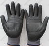 Black PU Palm Coated Smooth Finish with U3 Line Seamless Knit
