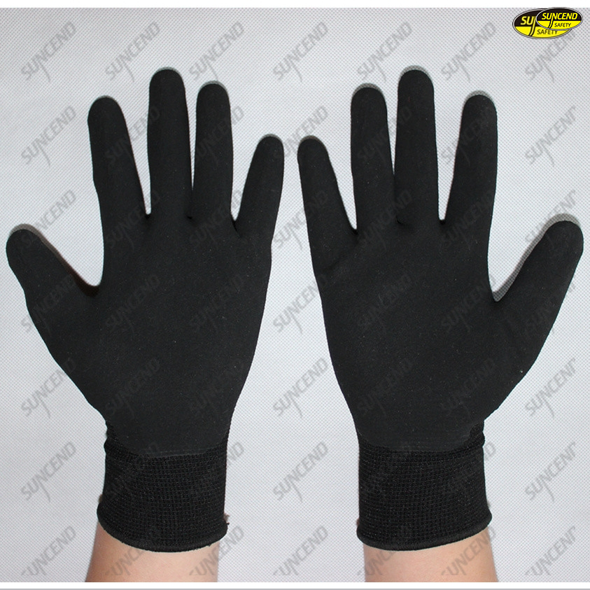 13G Polyester Liner Micro Foam Nitrile Coated Gloves