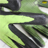 15 gauge spandex + nylon liner micro foam nitrile PVC dotted gloves