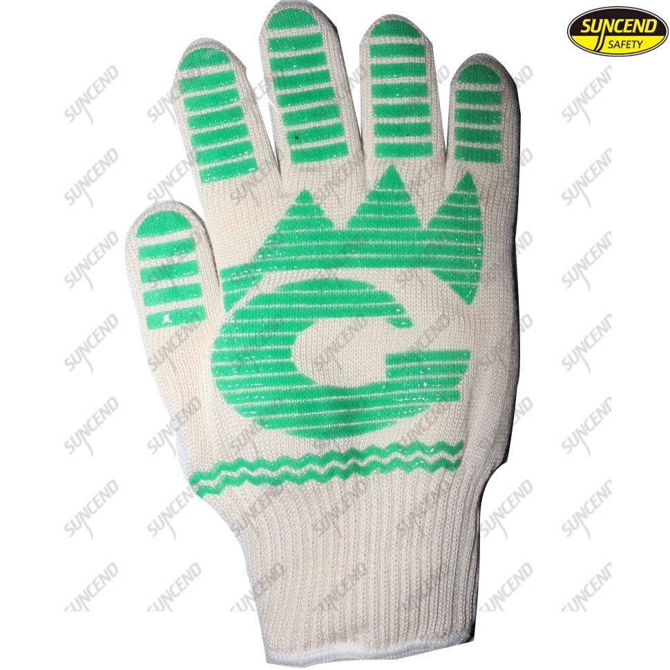 Heat Resistant BBQ Aramid Cooking Silicone Grill Gloves