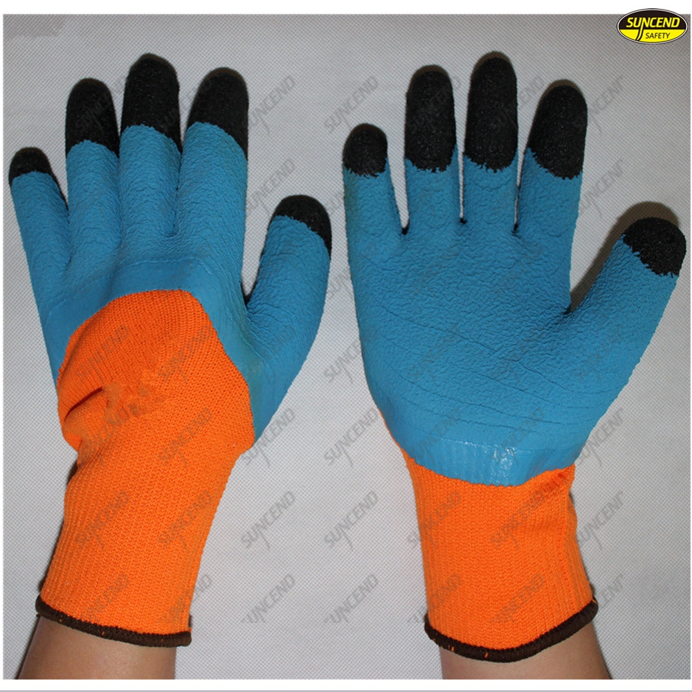 Hand protection foam latex coated safey working gloves