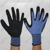 Sandy Nitrile Coated Work Gloves with Polyester/nylon Liner