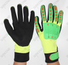 Sandy Nitrile Palm Coated with TPR Back Anti Impact Work Glove