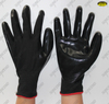 Black Nitrile coated nylon gloves