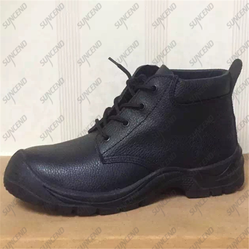 Industrial Construction Mens Leather Iron Anticollision Steel toe Safety Shoes